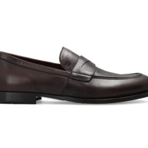 Loafers en cuir brun foncé