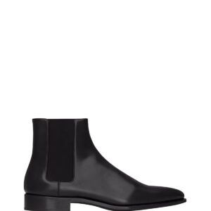 Bottines en cure noir en pointe