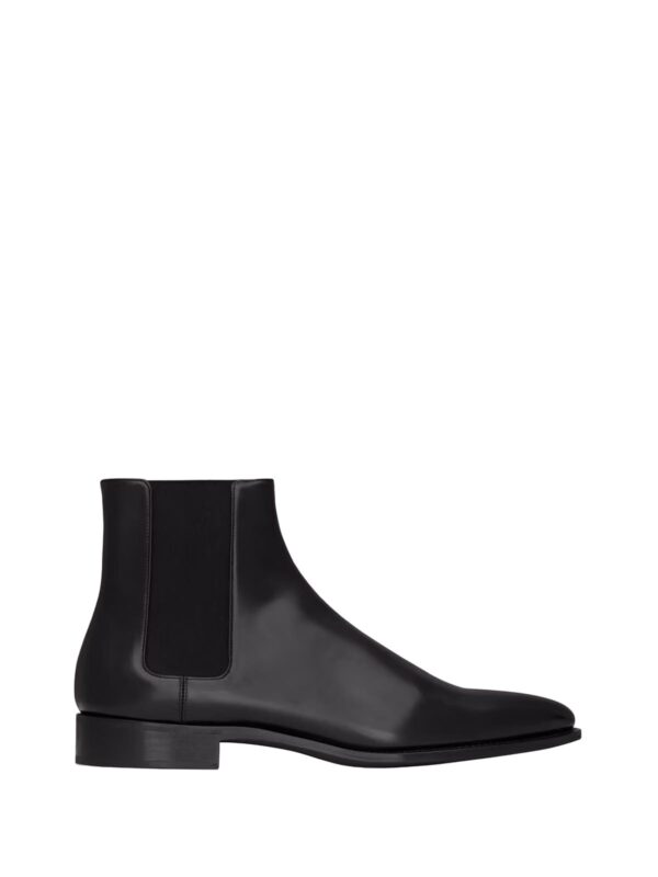 Bottines en cure noir en pointe